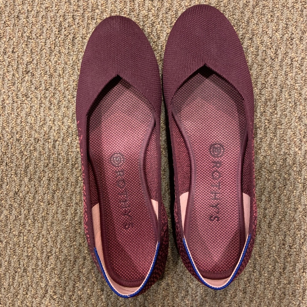 Plum Purple Rothy’s Flats